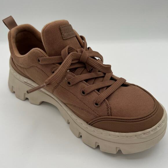 Skechers Women's Brown Chunky Lace Up Platform Sneakers Brown Size 7.5 - Picture 10 of 14